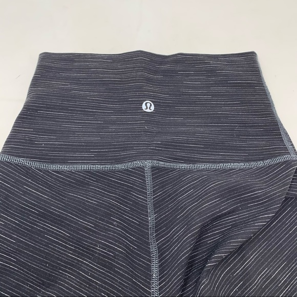 lululemon Wunder Under Leggings Womens 4 Ombre Black White Grey Yoga - Picture 5 of 6